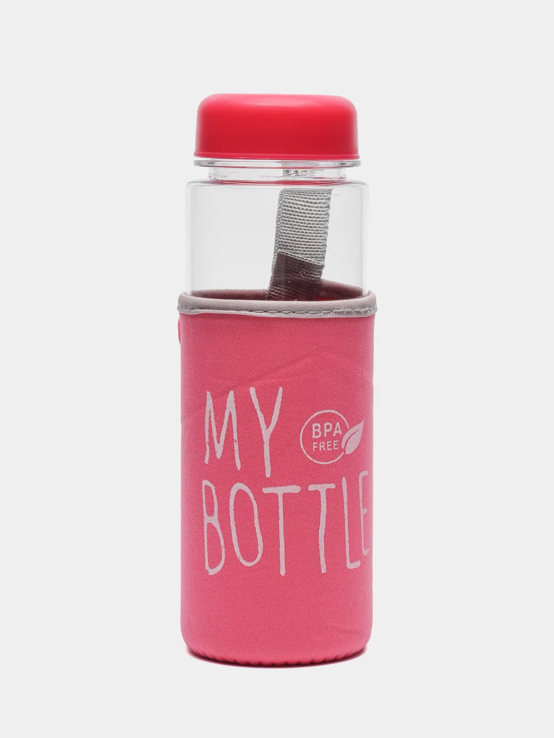 Тёмно-розовый бутылка для воды, 500 мл, My bottle, 19.5 х 6 см, термочехол в комплекте