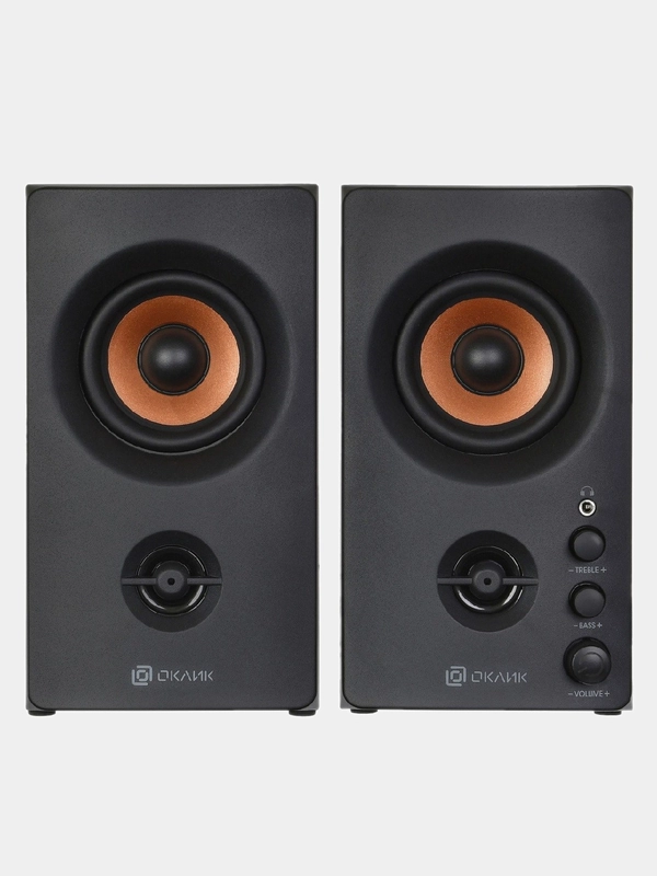 Колонки Oklick OK-164, 2.0, черный