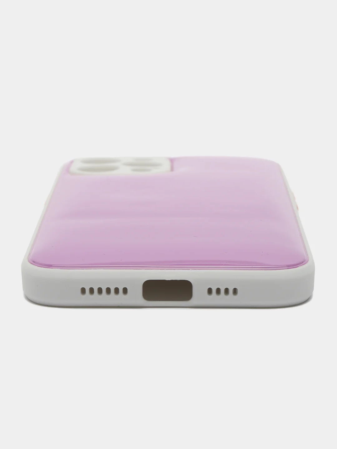 Сиреневый чехол силиконовый мягкий на IPhone 11 Pro, 12 Pro, 12 Pro Max, X/XS, XR