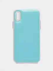 Голубой чехол силиконовый мягкий на IPhone 11 Pro, 12 Pro, 12 Pro Max, X/XS, XR