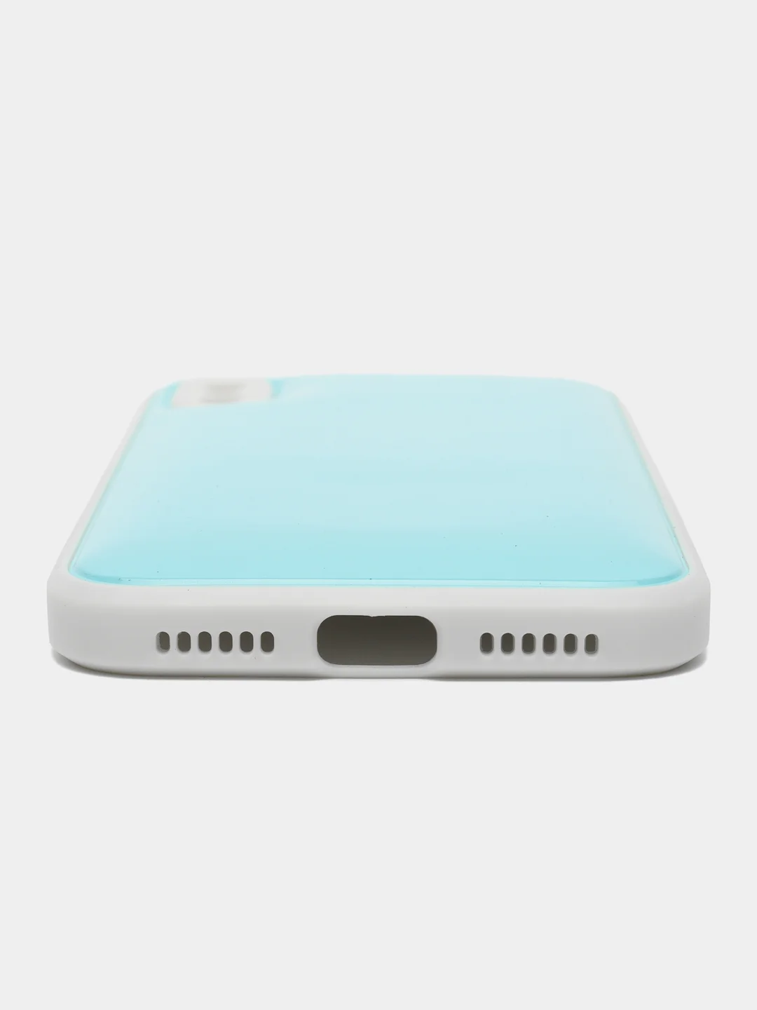 Голубой чехол силиконовый мягкий на IPhone 11 Pro, 12 Pro, 12 Pro Max, X/XS, XR