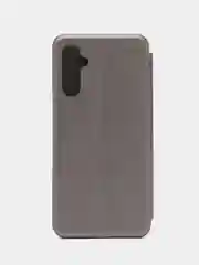 Серебряный чехол-книжка для Samsung A13 (4G), A14 (5G), чехол на магните