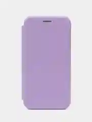 Сиреневый чехол-книжка на магните для iPhone 15 / 15 Pro / 15 Pro Max