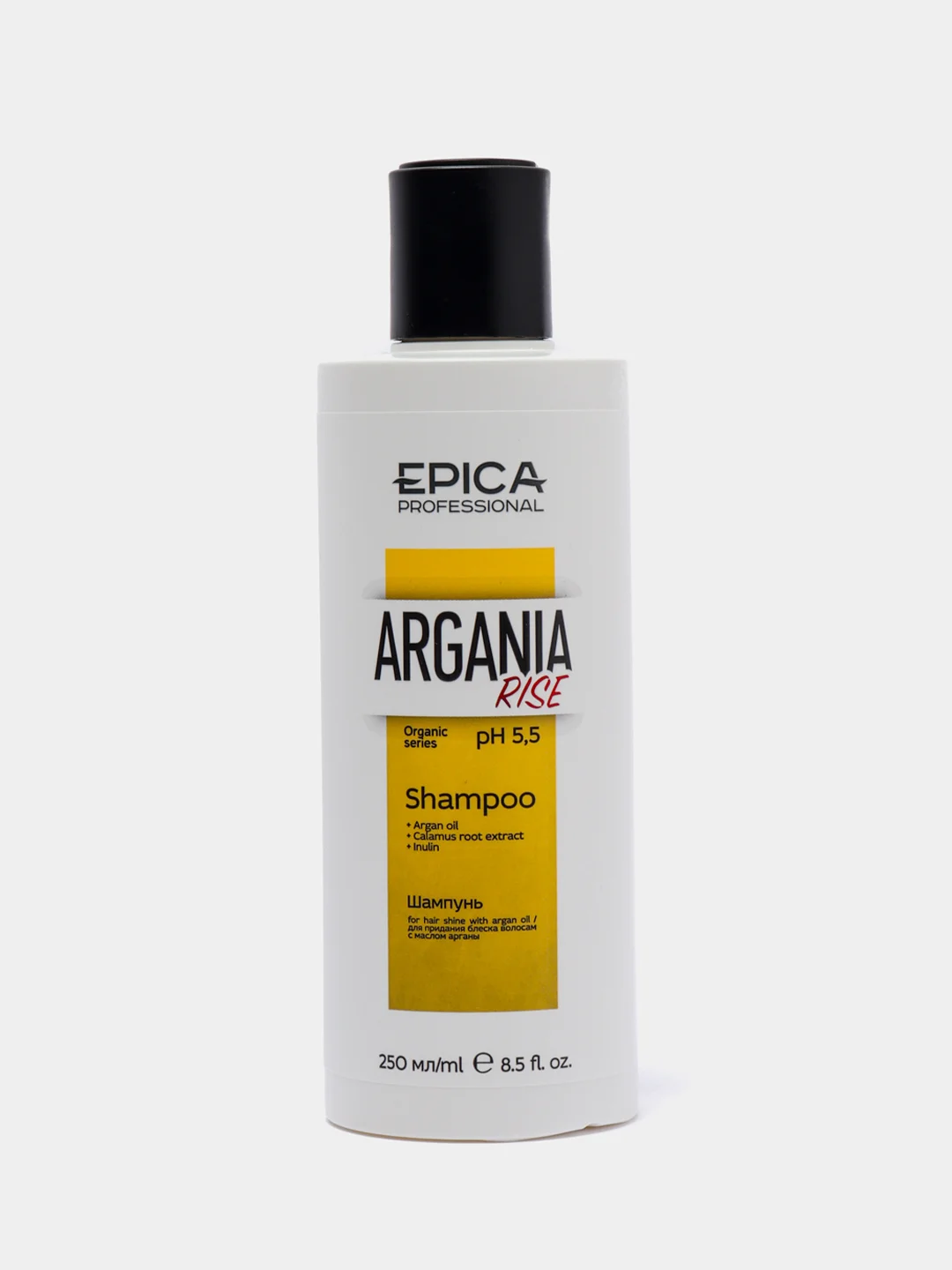 Epica Argania Rise ORGANIC Шампунь для придания блеска с маслом арганы, 250 мл
