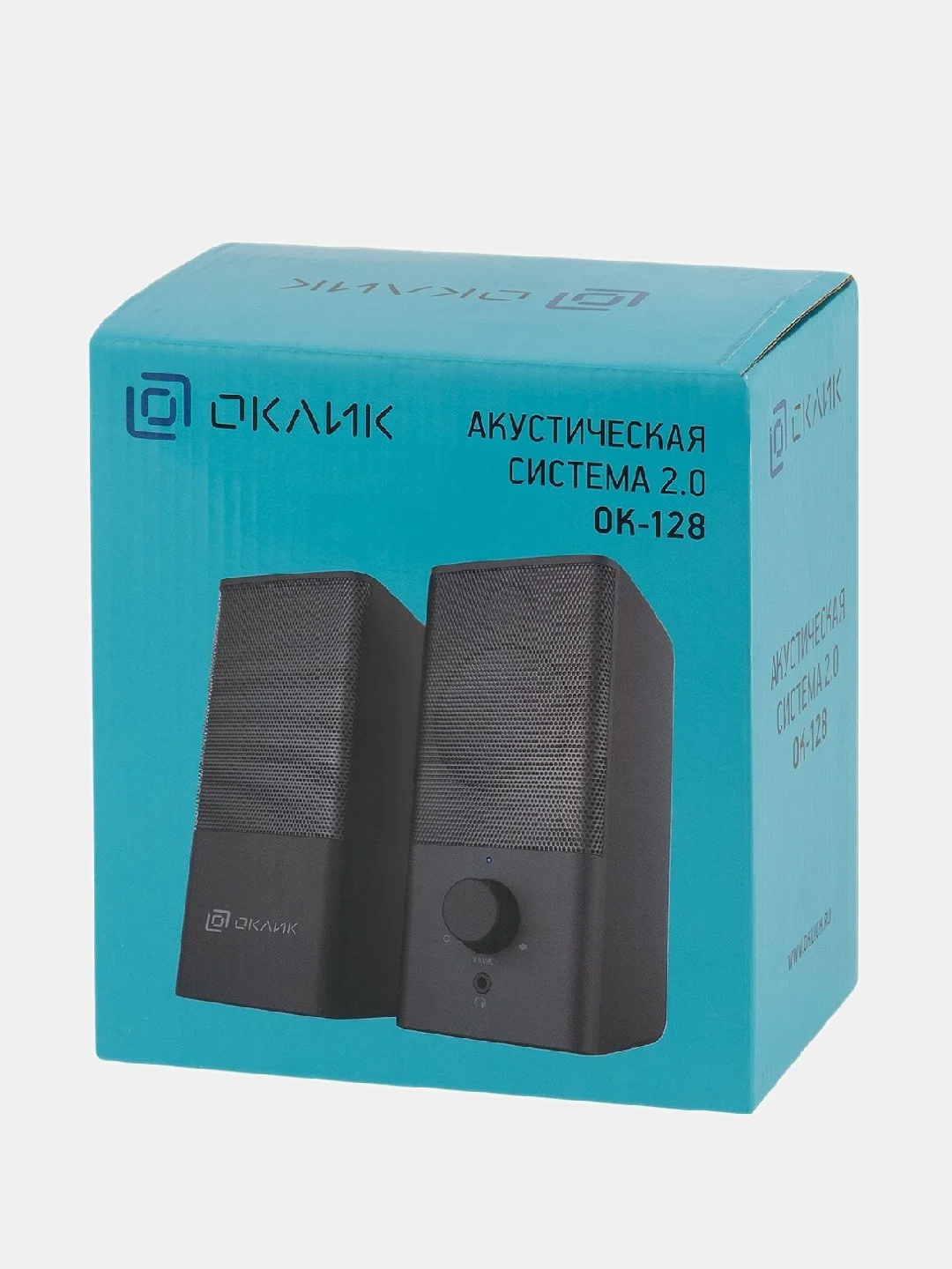 Колонки Oklick OK-128, 2.0, черный