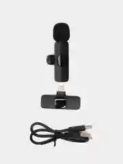 Микрофон петличный беспроводной К9 для iPhone Lightning