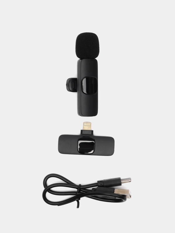 Микрофон петличный беспроводной К9 для iPhone Lightning