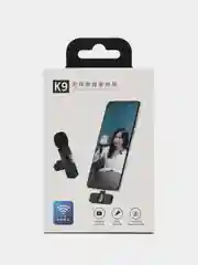 Микрофон петличный беспроводной К9 для iPhone Lightning