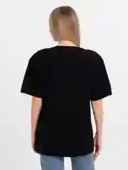 Черный футболка женская оверсайз сердце,  100% хлопок