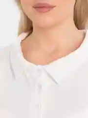 Молочный платье поло женское, с ремешком