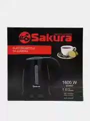 Чайник электр Sakura SA-2342BKG (1.0) черн/сер д