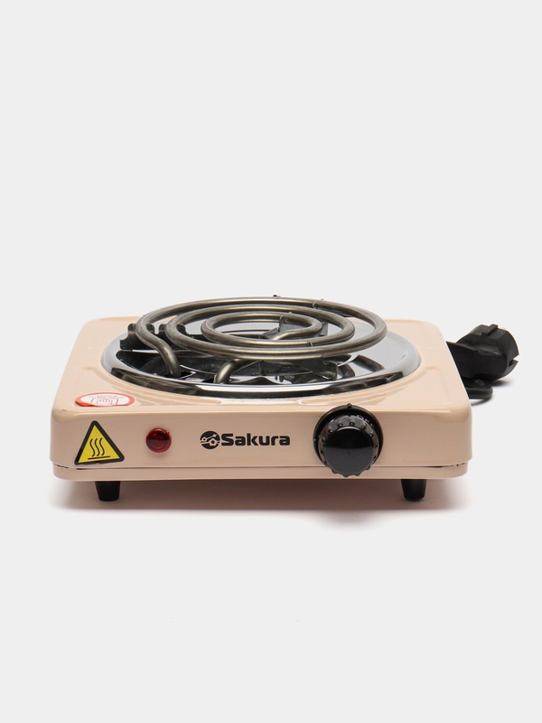 Плитка электро Sakura ПЭ-02C 1000Вт 145мм 1конф/спир беж