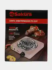 Плитка электро Sakura ПЭ-02C 1000Вт 145мм 1конф/спир беж