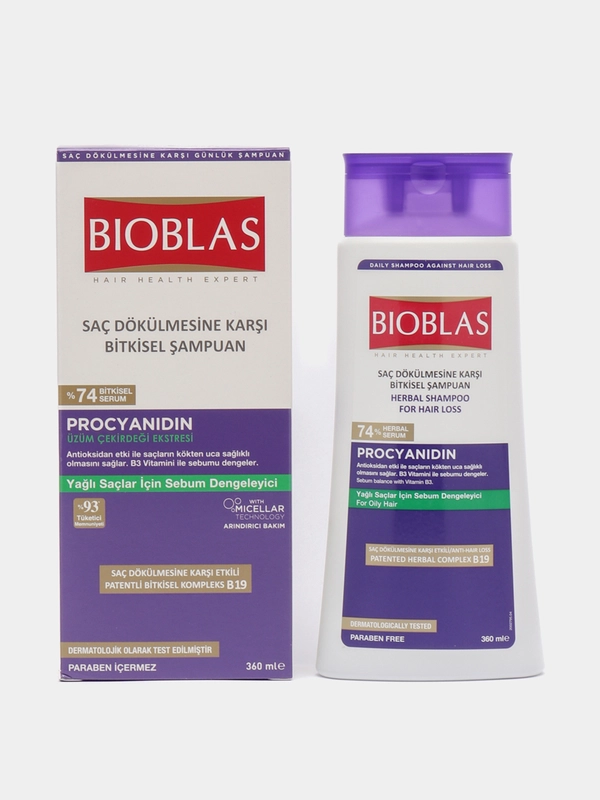 Шампунь для жирных волос Bioblas Procyanidin, 360 мл