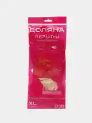 Алый перчатки латексные, резиновые, хозяйственные