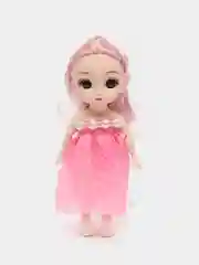 Розовый кукла шарнирная 15см глаза 3D стиль анимэ