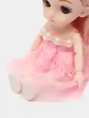 Коралловый меланж кукла шарнирная 15см глаза 3D стиль анимэ