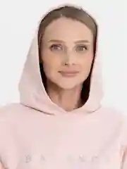 Пудровый женский спортивный костюм