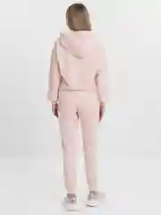 Пудровый женский спортивный костюм