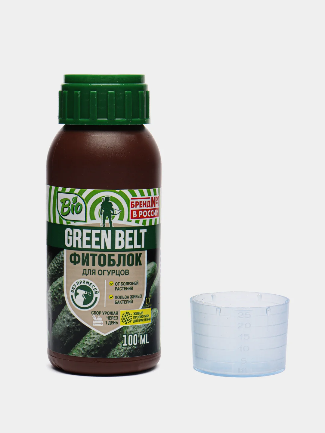 Средство GREEN BELT ФИТОБЛОК биофунгицид для ОГУРЦОВ от болезней растений флакон 100 мл
