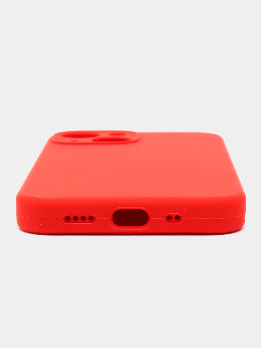 Красный чехол на iPhone 13 Pro, 13 mini, 13 Pro Max, 11 Pro, 14, 14 Pro силиконовый без логотипа