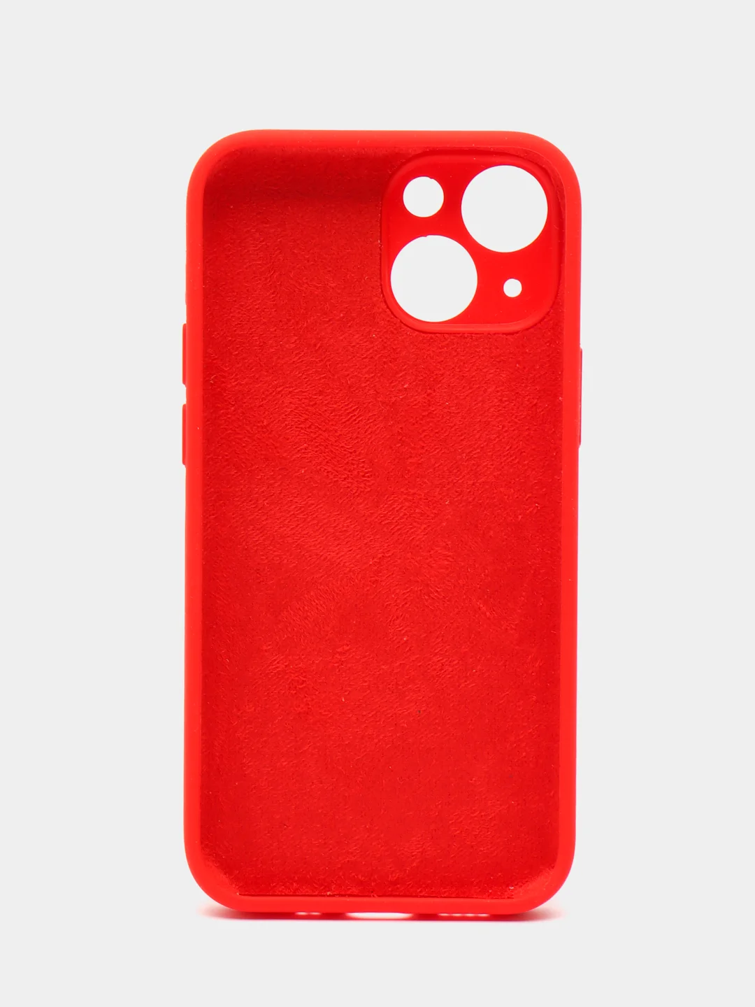 Красный чехол на iPhone 13 Pro, 13 mini, 13 Pro Max, 11 Pro, 14, 14 Pro силиконовый без логотипа