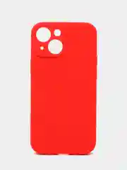 Красный чехол на iPhone 13 Pro, 13 mini, 13 Pro Max, 11 Pro, 14, 14 Pro силиконовый без логотипа