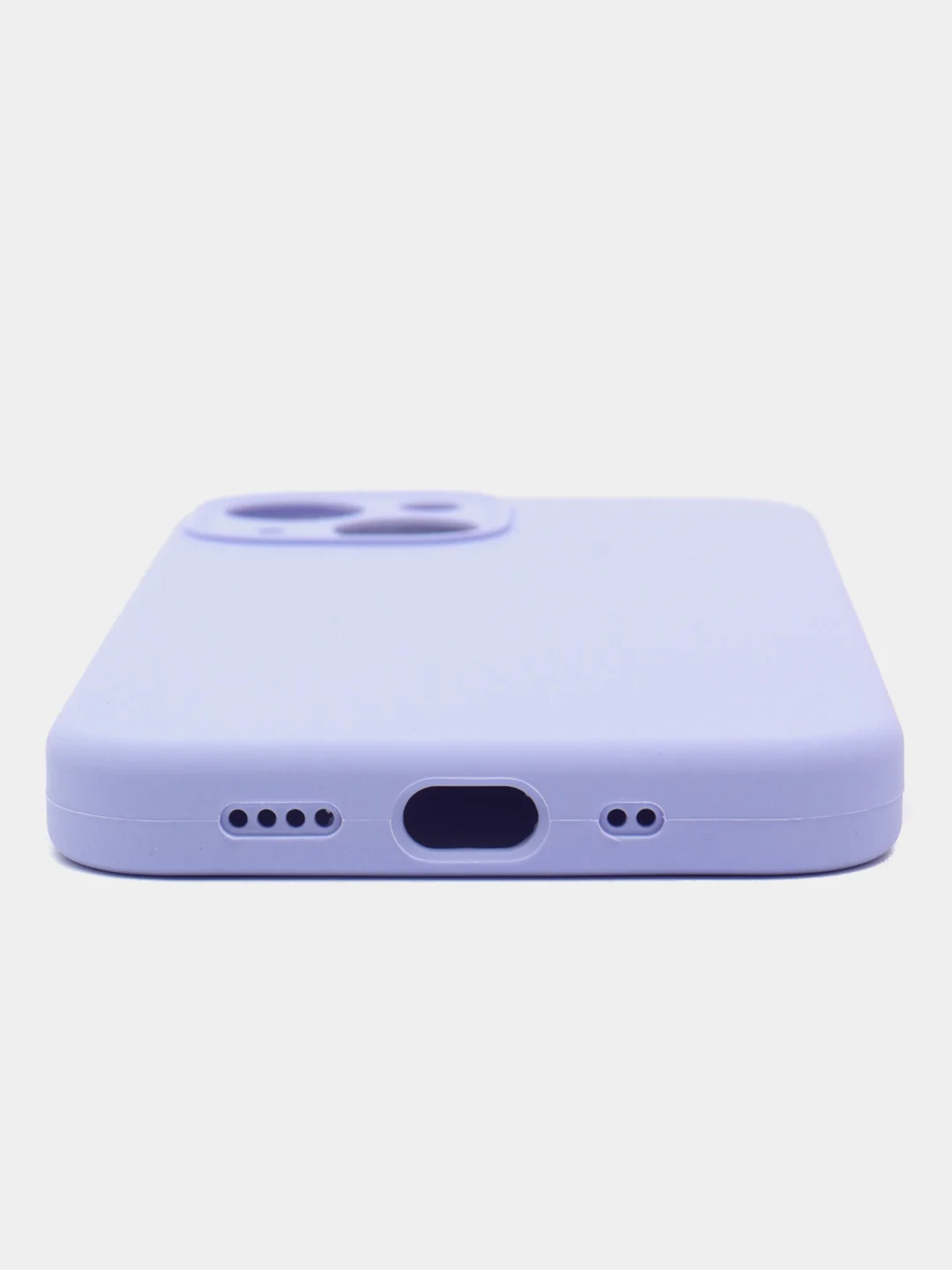 Сиреневый чехол на iPhone 13 Pro, 13 mini, 13 Pro Max, 11 Pro, 14, 14 Pro силиконовый без логотипа