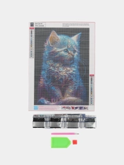 Алмазная мозаика без подрамника 30/40 Животные ,,Котенок "