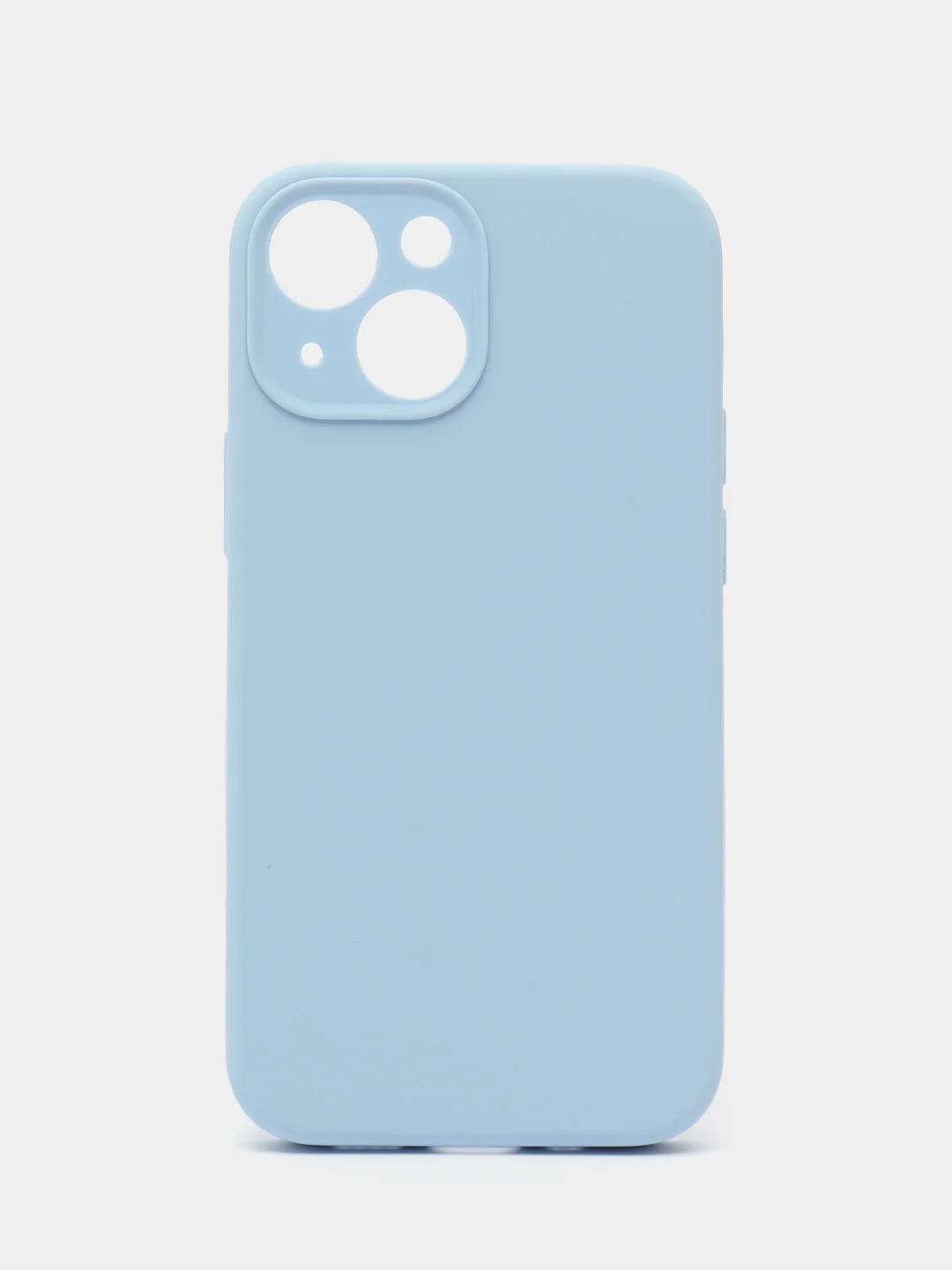 Голубой чехол на iPhone 13 Pro, 13 mini, 13 Pro Max, 11 Pro, 14, 14 Pro силиконовый без логотипа