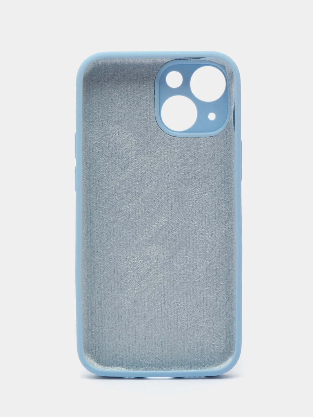 Голубой чехол на iPhone 13 Pro, 13 mini, 13 Pro Max, 11 Pro, 14, 14 Pro силиконовый без логотипа
