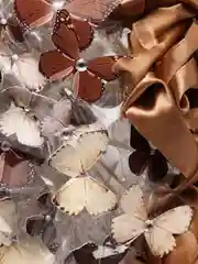 Готовый!Светящийся букет из бабочек