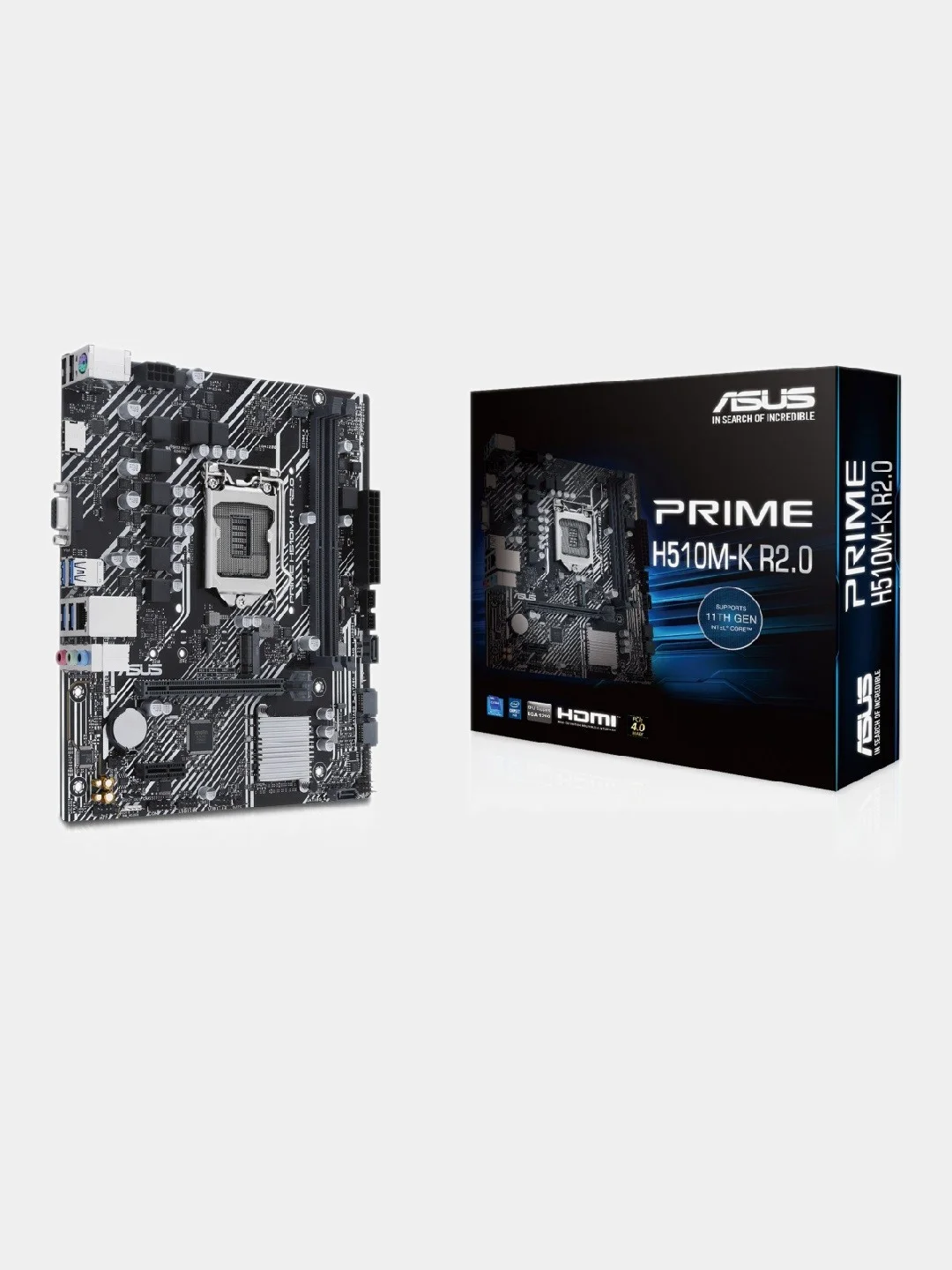 Материнская плата ASUS PRIME H510M-K R2.0, LGA 1200, Intel H470, mATX, Ret
