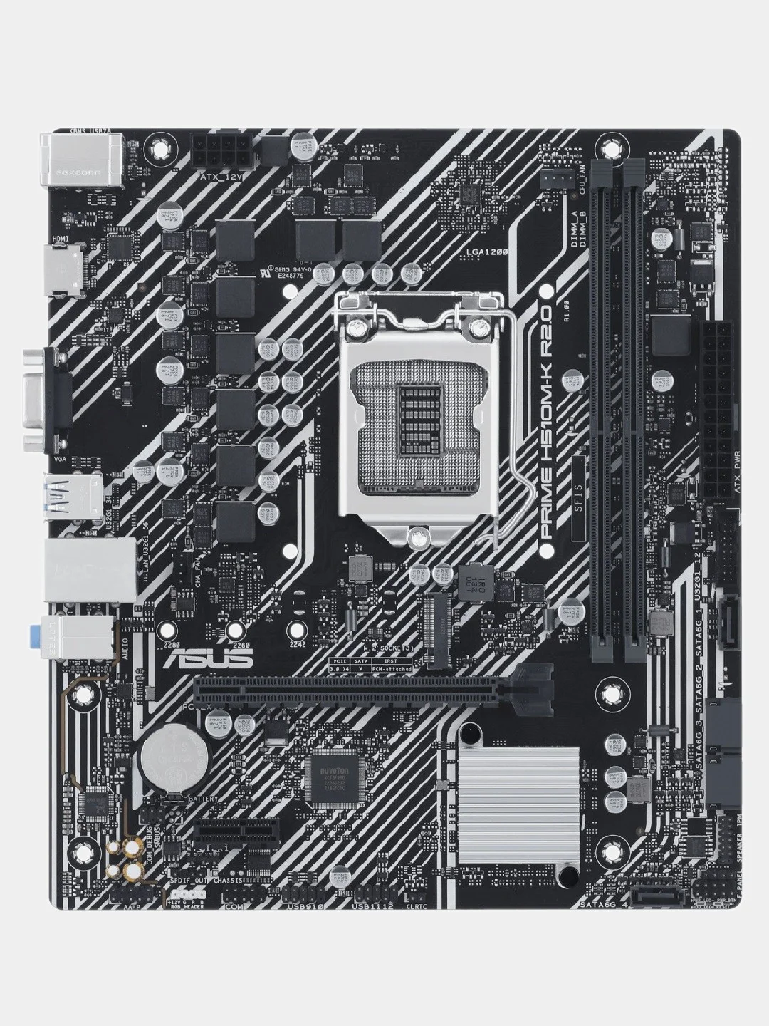 Материнская плата ASUS PRIME H510M-K R2.0, LGA 1200, Intel H470, mATX, Ret