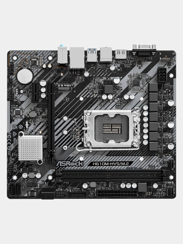 Материнская плата ASROCK H610M-HVS/M.2 R2.0, LGA 1700, Intel H610, mATX, Ret