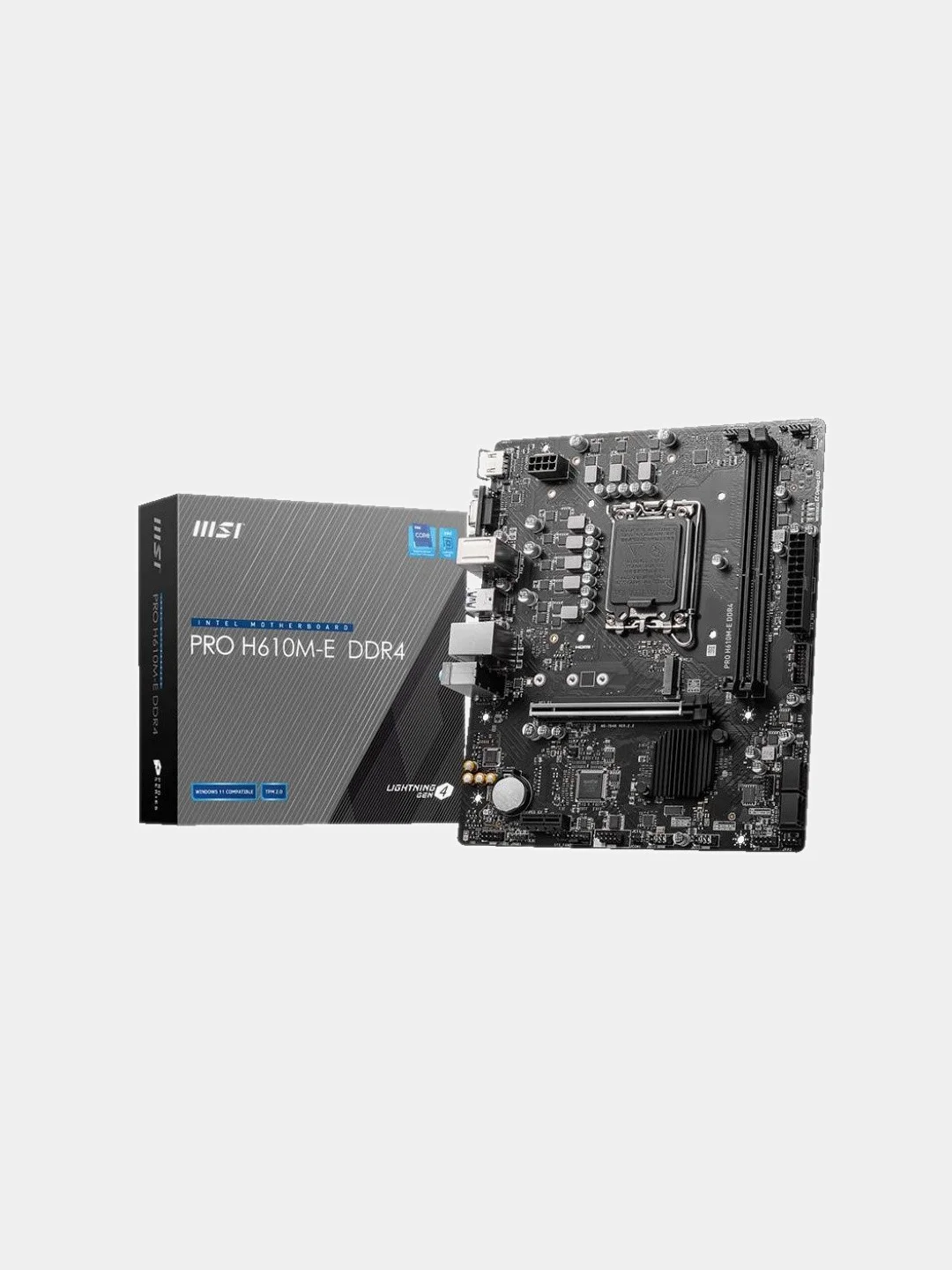 Материнская плата MSI PRO H610M-E DDR4, LGA 1700, Intel H610, mATX, Ret