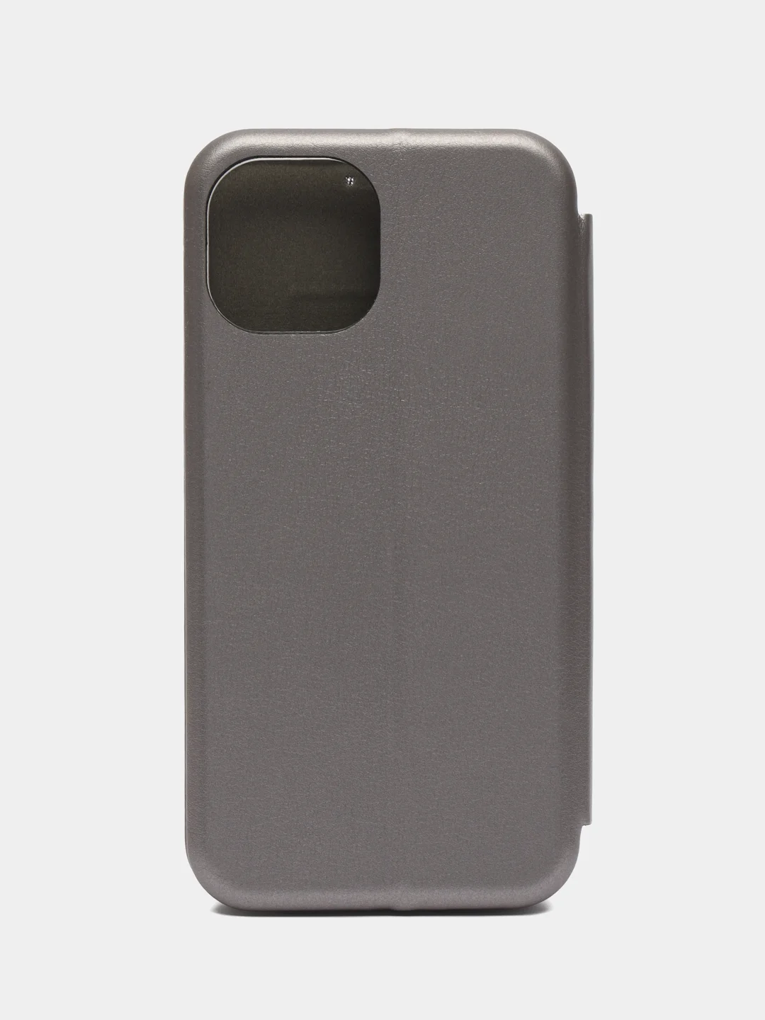 Серебряный чехол-книжка на магните для iPhone 15 / 15 Pro / 15 Pro Max