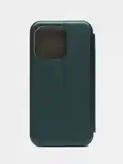 Темно-синий чехол-книжка на магните для iPhone 15 / 15 Pro / 15 Pro Max