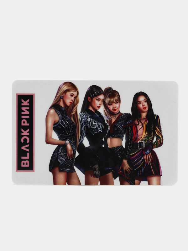 Пластиковая карточка BlackPink, карта Блек Пинк, K-pop, кпоп, Black Pink