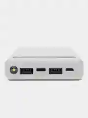 Белый корпус для внешних 6 аккумуляторных батарей 18650 Power Bank с цифровым дисплеем. J-get