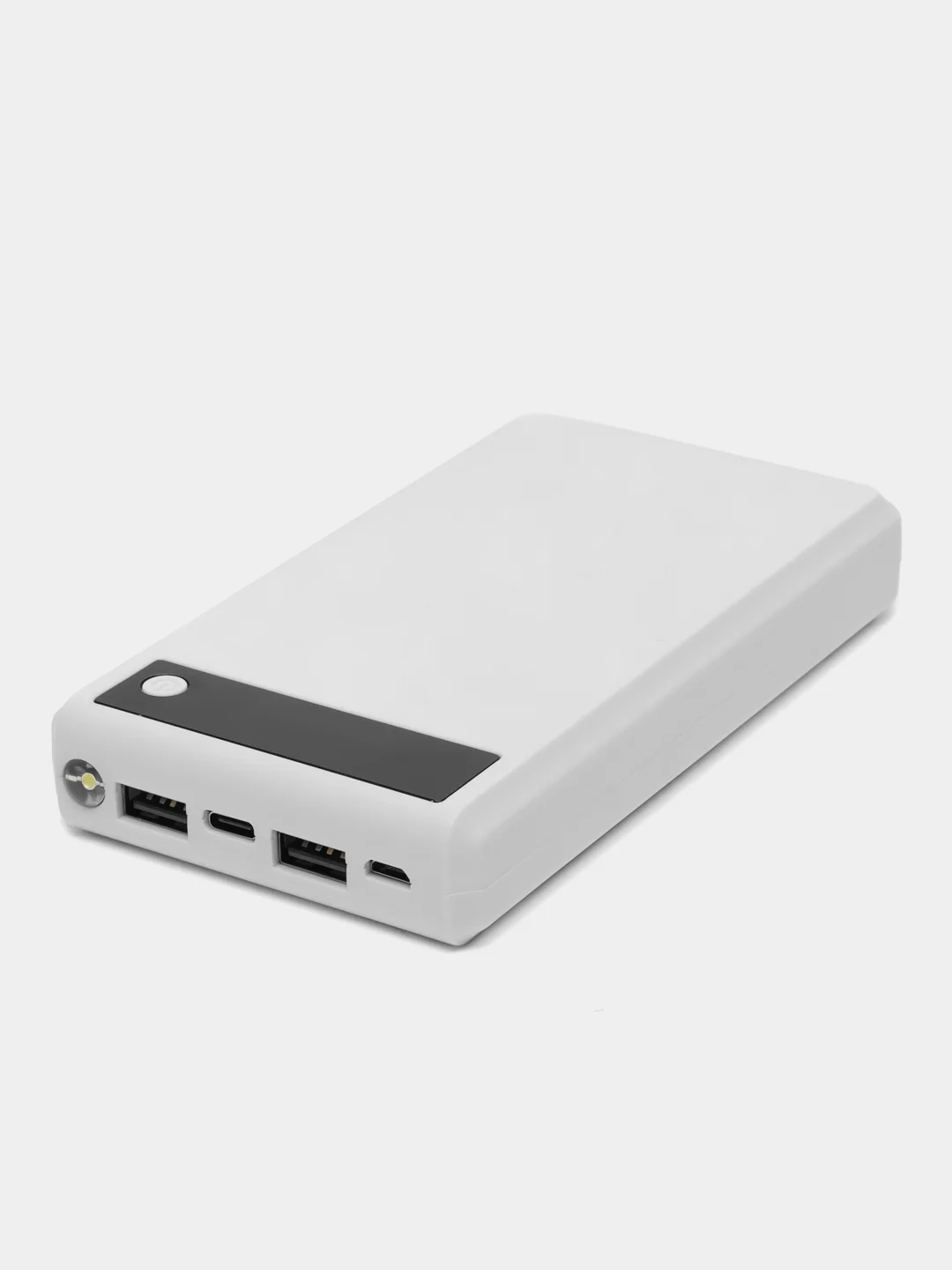 Белый корпус для внешних 6 аккумуляторных батарей 18650 Power Bank с цифровым дисплеем. J-get