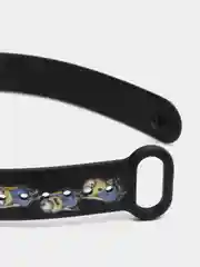 Оливковый ремешок для фитнес браслета Mi Band 3/Mi Band 4, с рисунками