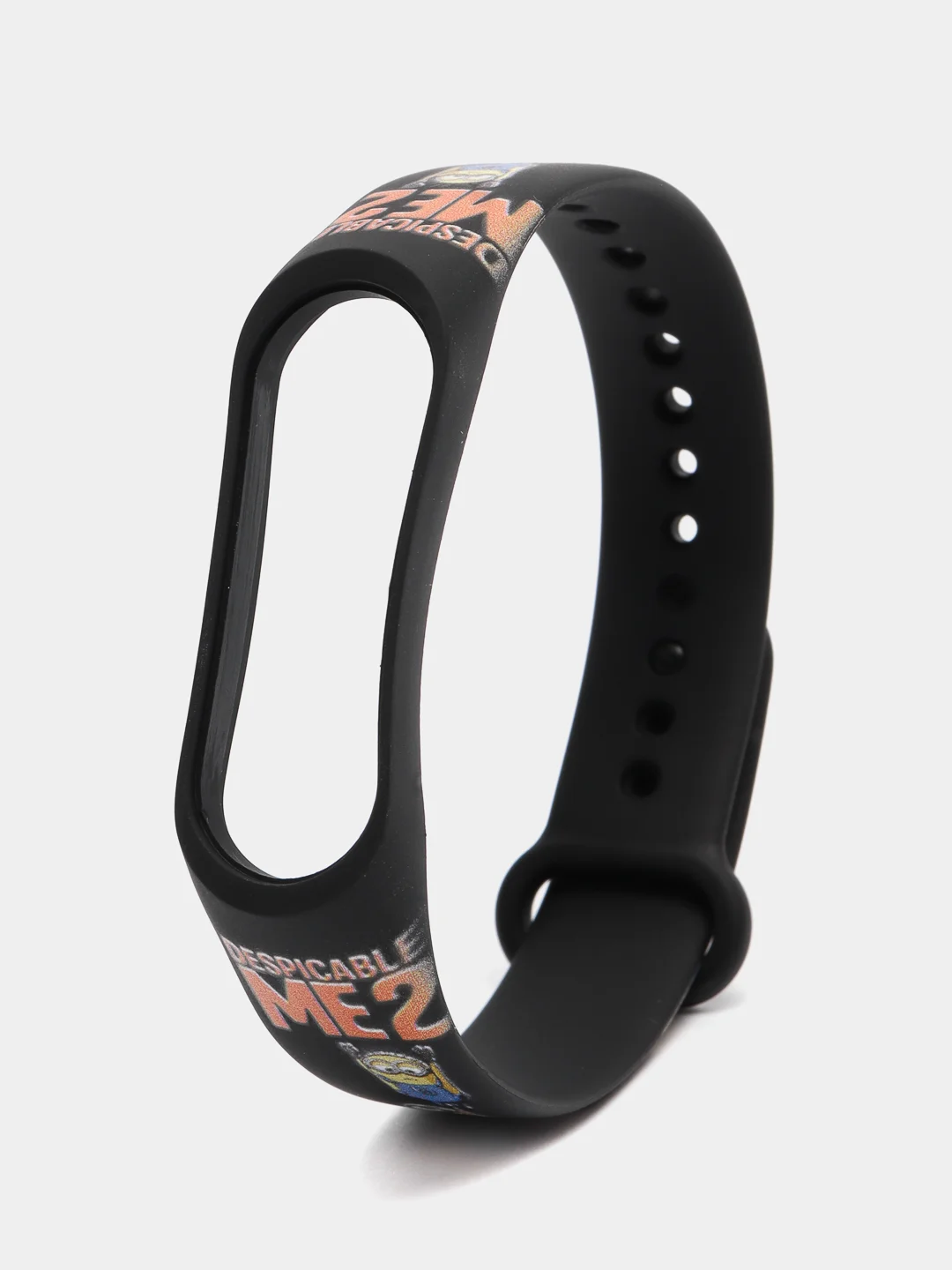 Оливковый ремешок для фитнес браслета Mi Band 3/Mi Band 4, с рисунками