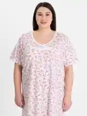 Бордовый ночная сорочка 100% хлопок