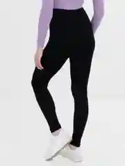 Черный легинсы женские, бесшовные