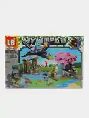 Серый меланж конструктор Minecraft(Майнкрафт) My World(Мой мир) совместим с Лего (Lego) 340-550 деталей