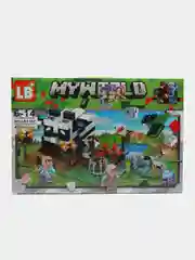 Зеленый конструктор Minecraft(Майнкрафт) My World(Мой мир) совместим с Лего (Lego) 340-550 деталей