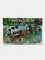 Зеленый конструктор Minecraft(Майнкрафт) My World(Мой мир) совместим с Лего (Lego) 340-550 деталей