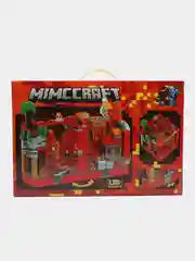 Красный конструктор Minecraft(Майнкрафт) My World(Мой мир) совместим с Лего (Lego) 340-550 деталей