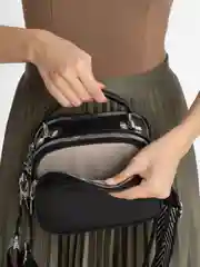 Сумка женская, кросс-боди, кожаная сумка с двумя ремнями